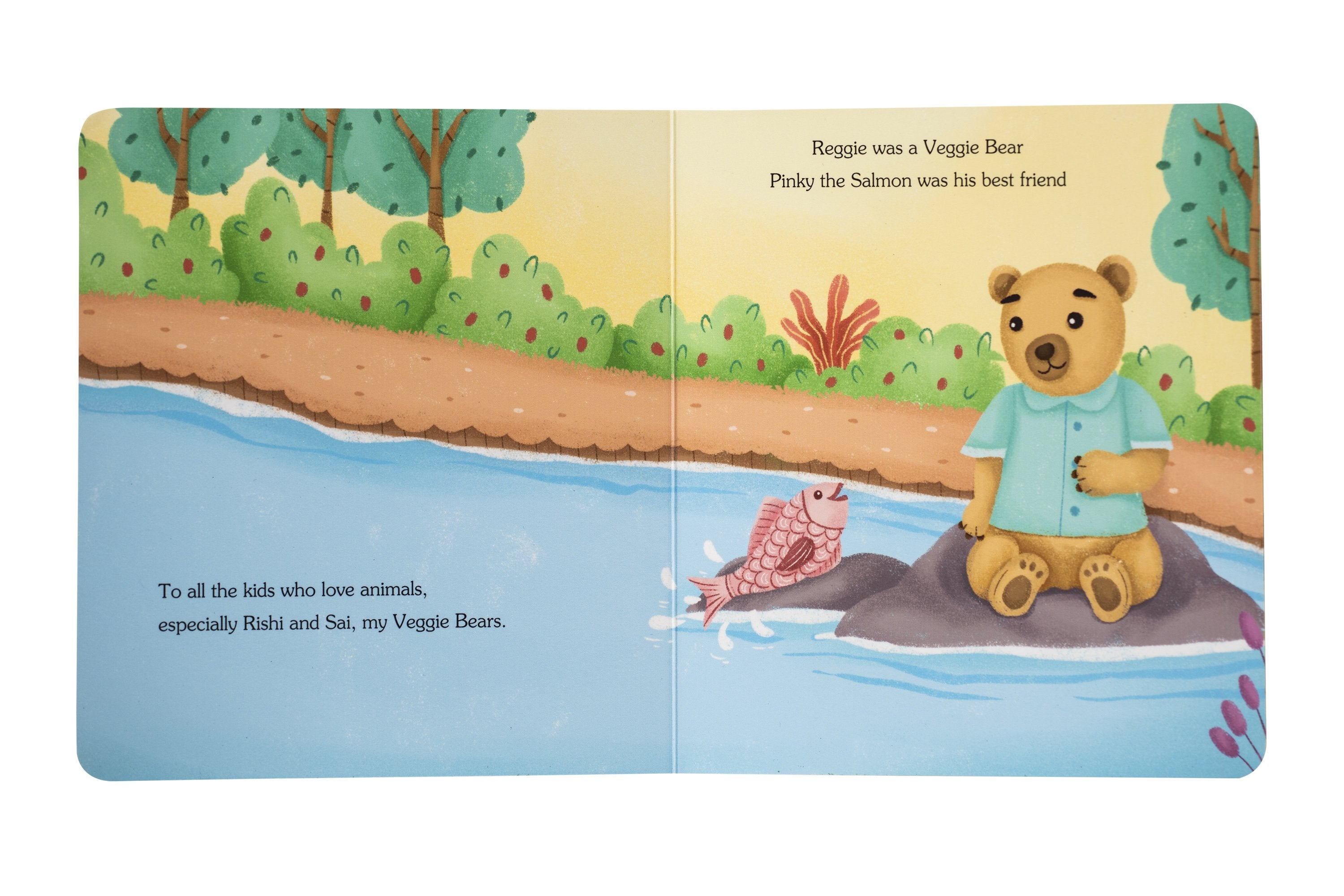 BOARD BOOK -<br> REGGIE WAS A VEGGIE BEAR