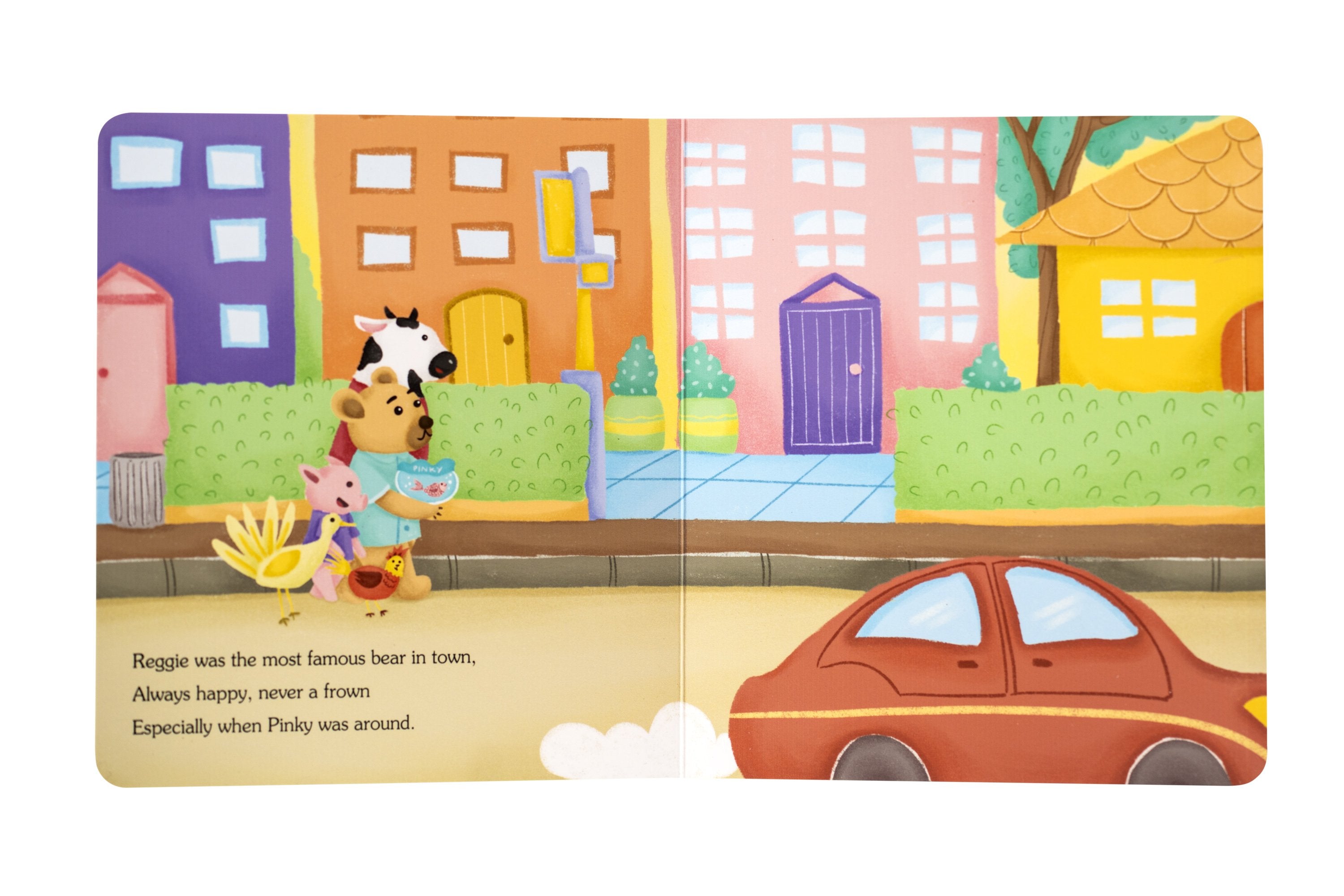 BOARD BOOK -<br> REGGIE WAS A VEGGIE BEAR