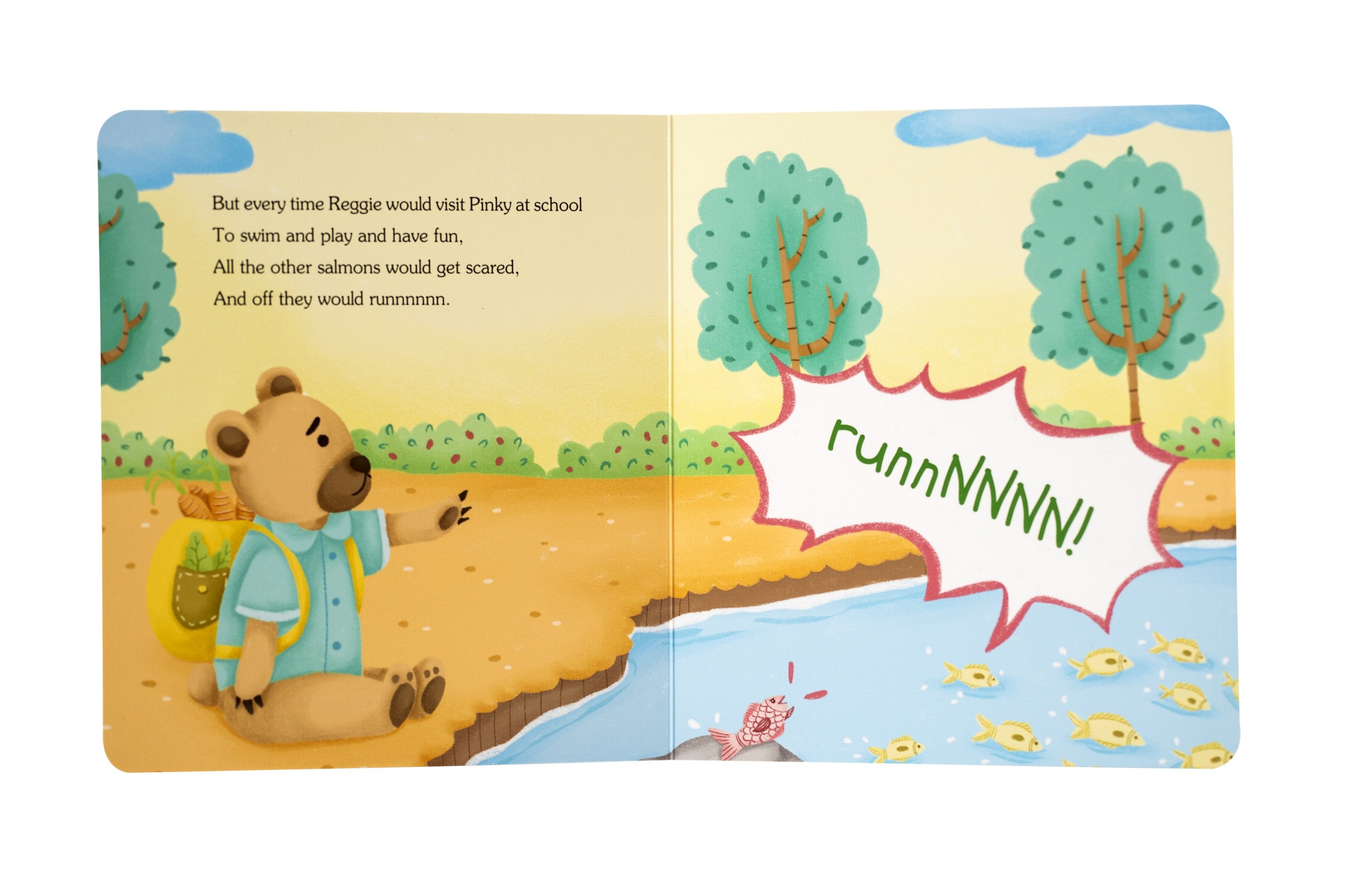 BOARD BOOK -<br> REGGIE WAS A VEGGIE BEAR